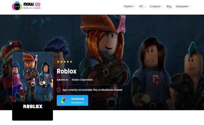 now.gg roblox login