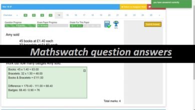 mathswatch question answers